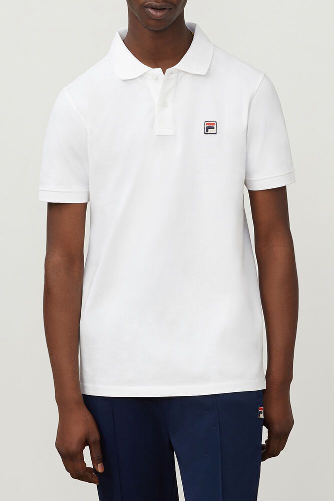 Fila Miesten Polo Dante Valkoinen - CFQR-04597